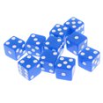 thumbnail image 1 of 10pcs/set D6 Playing Games & Pub Party High Quality 16mm Blue, 1 of 8