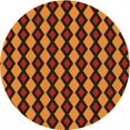 thumbnail image 1 of Ahgly Company Machine Washable Indoor Round Transitional Orange Area Rugs, 5' Round, 1 of 7