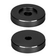 thumbnail image 2 of Aluminum Turntable Adapter, Vinyl Black Adapter Smoothly Played A Prolonged Service Life Reduced Pitch Swing  For Most Big Hole Records Silver,Gold,Black, 2 of 8