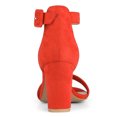 thumbnail image 4 of BLISSFUL STEP Women's Chunky High Heel Ankle Strap Sandals, 4 of 7