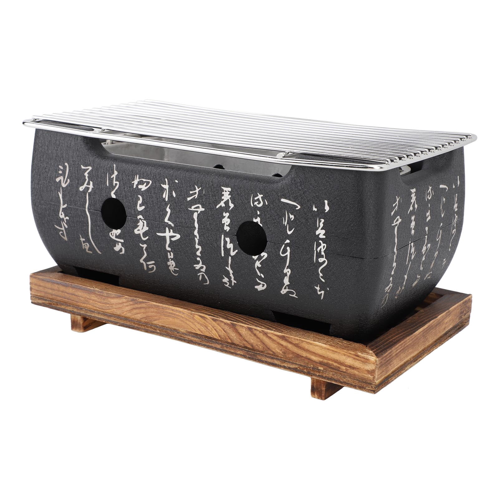 Even Heating Design Japanese Style Barbecue Grill, Portable Efficient Grilling Food Charcoal Stove BBQ Plate, Versatile Cooking Household Barbecue Tools Accessories