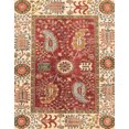 thumbnail image 1 of Ahgly Company Indoor Rectangle Abstract Red Oriental Area Rugs, 4' x 6', 1 of 6