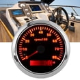 thumbnail image 4 of Tachometer, Universal Pointer Type IP67 Waterproof Boat Tacho Gauge 0-8000RPM  For Yachts For RVs White,Black, 4 of 8