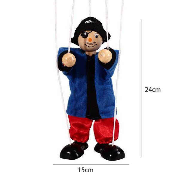 Shisuyan Marionnette Pirate String Bois Marionnette Jouet Interactif (Style Aléatoire Shisuyan Marionnette Pirate String Bois Marionnette Jouet Interactif (Style Aléatoire