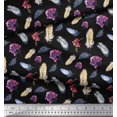 thumbnail image 2 of Soimoi Poly Georgette Fabric Waves Shirting Decor Fabric Printed Yard 42 Inch Wide, 2 of 5