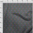 thumbnail image 2 of oneOone Georgette Viscose Fabric Leaves & Floral Block Decor Fabric Printed BTY 42 Inch Wide, 2 of 4