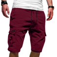 thumbnail image 2 of Men's Summer Casual Plus Landscaping Work Pants Size Multi Pocket Tooling Work Pants Cargo Sports Shorts Five Point Cargo Work Pants for Men Pant, 2 of 4