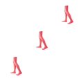 thumbnail image 4 of yingyy 1 Paire de Chaussettes Hautes 52 cm Élasticité Style Preppy Chaussettes Hautes Cosplay Rouge Melon D\'eau 3Ensemble, 4 of 6