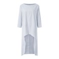 thumbnail image 4 of Yuyuzo Womens Suits Long Sleeve Pullover Irregular Two Piece Set Fall Casual Round Neck Tops Shirt Set Outfit, 4 of 6