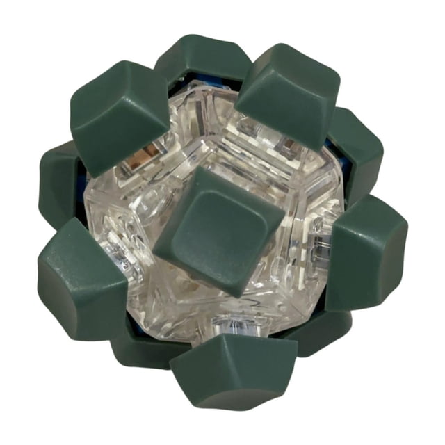 Lipstore Keyboard Fidget Toy Adults Birthday Working Mini Fidget Toy Keyboard Deep Green
