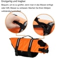 thumbnail image 3 of Dog Life Jacket, Orange Life Jacket for Small and Large Dogs, Ripstop and Reflective, Adjustable Size with Strong Buoyancy and Swimming Rescue Handle, 3 of 5