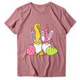 thumbnail image 1 of Shorts Décontractés pour Femmes, Col Rond Ample, Manches Courtes, Imprimé Lettre, Blouse T-Shirt, 1 of 4
