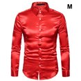thumbnail image 4 of maskred Long Sleeve Tops For Men - Functional Anti-wrinkle Sustainable And Chic Good Cut For Normal Body Casual Work Shirt red M, 4 of 6