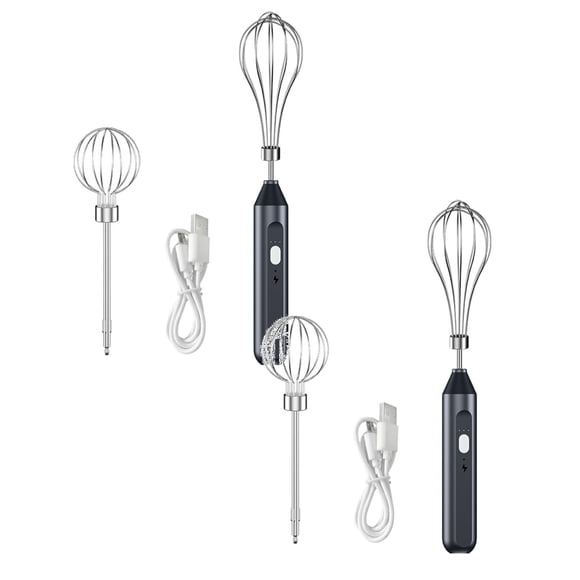 Leojiow 2Pcs Hand Held Automatic Egg Beater Household Baking Tool C Egg Whisk Milk Cap To Send Coffee Brewer One Size