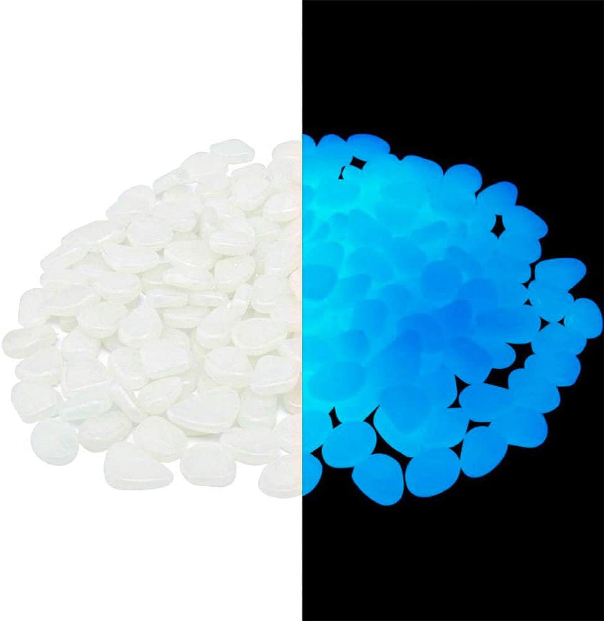Glow in The Dark Rocks and Stones for Garden, Pond, and Indoor/Outdoor Decor - Luminous Pebbles