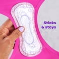 thumbnail image 4 of Always Radiant Daily Liners Light Absorbency, Regular Length, Up to 100% Odor Free and Fragrance Free, with Edge-2-Edge Adhesive, 4 of 14