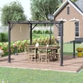 thumbnail image 2 of Outsunny 10' x 12' Retractable Pergola Canopy, Beige, 2 of 10