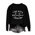 thumbnail image 2 of Meichang Sweat-Shirt pour Femmes, Chemise de la Saint-Valentin, Manches Longues, Cœur d'Amour, Imprimé Tendance, Col Rond, Décontracté, Printemps, 2 of 6