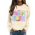 thumbnail image 3 of Zhanying White Sweatshirt Women Solid Color Cute Pullover Plus Size Long Sleeve Fall Tops Sweaters 2025 Trendy Clothes, 3 of 6