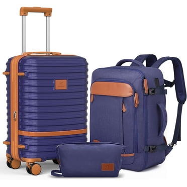 Joyway Ensemble de Bagages Cabine 3 Pcs avec Roues Pivotantes, Cadenas TSA, Ensemble Léger à Coque Rigide