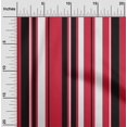 thumbnail image 1 of oneOone Silk Tabby Bright Red Fabric Stripes Sewing Craft Projects Fabric Prints By Yard 42 Inch Wide-BGL, 1 of 4