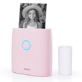 thumbnail image 1 of Graflsoa Pink Q2 57mm Thermal Printer with 300dpi Resolution, Bluetooth Connectivity, Compatible with Android & iOS, Built-in Lithium Battery, Includes 1 Roll of 57x30mm White Thermal Paper, 1 of 6