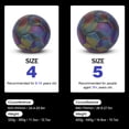 thumbnail image 4 of Graflsoa Reflective and Glow-in-the-Dark Soccer Ball, Hexagonal Design, Size 4, PU Material, Deflated for Shipping, Single Ball, 4 of 7