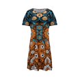 thumbnail image 2 of GZWYHT Robes d'Été, Robes pour Femmes 2025 Robe d'Été à Manches Courtes avec Poche Robe Décontractée Douce Midi, Robes Décontractées, Robe g, Robes de Vacances m, 2 of 4