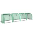 thumbnail image 1 of Outsunny Mini Serre Tunnel avec Housse en PE, Abri de Culture Vert pour Jardin, Vert, 1 of 10
