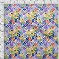 thumbnail image 4 of oneOone Rayon Medium Blue Fabric Abstract Craft Projects Decor Fabric Printed By The Yard 56 Inch Wide, 4 of 4