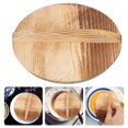thumbnail image 5 of Couvercle en Bois pour Wok Couvercle en Bois pour Bol de Cuisine Couvercle Rond en Bois pour Remplacement, 5 of 5