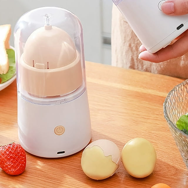 QUTETNElectric Eggs Scrambler Innovative Kitchen Gadget for Mixing Yolk and White in Shell Rechargeable and Portable Golden Eggs Maker Perfect for Busy Cooks Pink