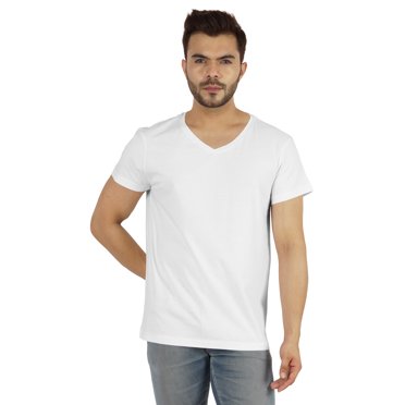 Inkmeso V Neck T-Shirt Mens Basic Shirts Casual Cotton Short Sleeve Tee Shirts