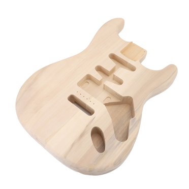 Wood Guitar Body, Vintage Look Unfinished Guitar Body Versatile Usage Original Beauty for ST Style Electric Guitars