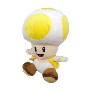 Little Buddy Super Mario All Star Collection 1589 Yellow Toad Stuffed Plush, 8""