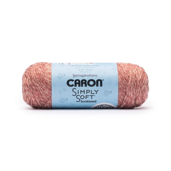 Laine acrylique Caron® Simply Soft Sunkissed™ n° 4, grosseur moyenne, coloris orange, 141 g (5 oz), 226 m (248 yards)