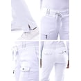 thumbnail image 1 of Adar Pro Sarraus pour Femmes - Pantalon de Sarrau Yoga à Jambe Étroite - P4100T - Étain - 3X, 1 of 7