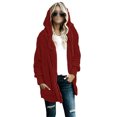 thumbnail image 2 of Innerwin Manteau à Capuche pour Femmes, Veste d'Hiver Chaude à Manches Longues, Rouge Vin 4TG, 2 of 6