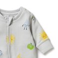 thumbnail image 3 of Wilson+Frenchy Organic Terry Growsuit - Bluebell (3-6 Months), 3 of 4