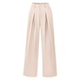 thumbnail image 1 of YFELWZ Womens Plus Size Spring Fall Work Commuting Business Temperament Relaxed Casual Dress Suit Pants Beige XL, 1 of 6