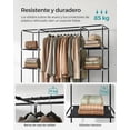thumbnail image 4 of SONGMICS Garde-Robe de Placard, Garde-Robe Portable, Tringle à Vêtements, Organisateur de Rangement pour Vêtements, Noir, 4 of 5