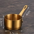 thumbnail image 1 of Luckyn Casserole à Sauce en Acier Inoxydable, Casserole à Lait Mini Antiadhésive, Petite Casserole Dorée (60 ml), 1 of 7