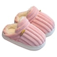 thumbnail image 2 of RXIRUCGD Winter Children Add Plush Non-slip Keep Warm Home Cotton Slippers( Pink, Size:34 ), 2 of 3