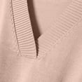 thumbnail image 4 of MeetoTime Chandail Sans Manches pour Femme, Col en V, Basique, Uniforme, Tricot, Camisole Tricotée, 4 of 7