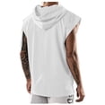 thumbnail image 5 of Timegard Tank Tops Men Sleeveless Hoodies Pullover Solid Color Casual Loose Workout Tee Shirts Summer, 5 of 5