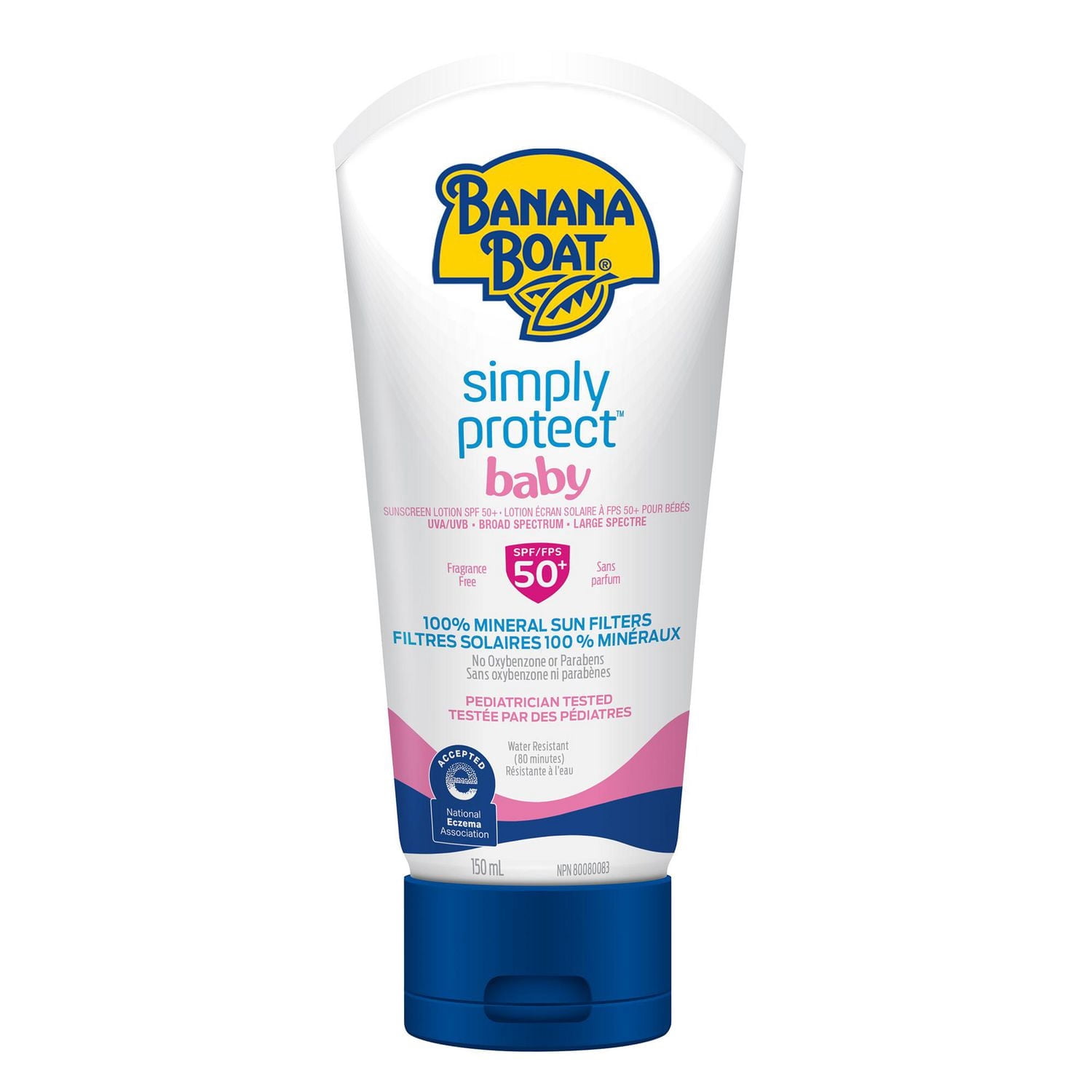 Banana Boat® Simply Protect™ Bébé Lotion Écran Solaire Minérale FPS 50+