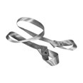 thumbnail image 4 of Lipstore Yoga Mat Strap Adjustable Shiny Nylon Portable Yoga Accessory Carrying Strap Silver, 4 of 8