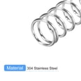 thumbnail image 4 of Unique Bargains Compression Spring, 5 Pack 304 Stainless Steel, 5mm OD, 0.5mm Wire, 10mm Length, 4 of 6