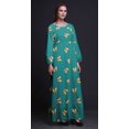 thumbnail image 3 of Bimba Robe Maxi à Manches Longues pour Femmes en Georgette Mousse avec Papillons et Imprimé Papillon, Taille Élastique - XXX-Grand, 3 of 5