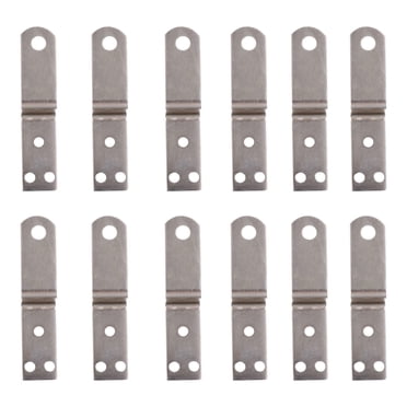 Picture Hanging Kit with Z Bar Clips for Home Silver Color 10pcs Includes 30pcs Screws